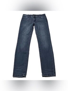 Judy Blue Denim Women Jeans Skinny 11/30 Mid Rise Distressed Stretch Medium Blue